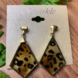 NWT Animal Print Earrings